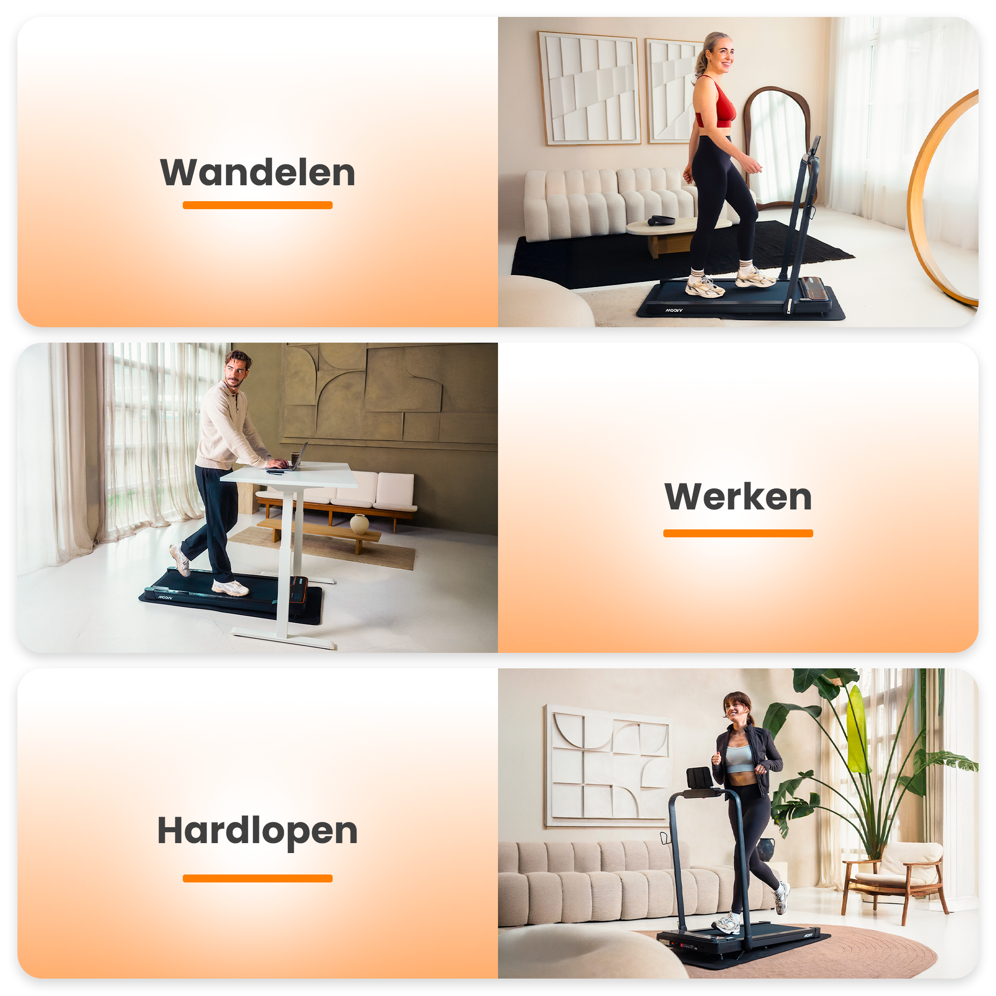 Moovv SmartStep Pro v3 Incline - Loopband Inklapbaar met Helling 1-12km/u