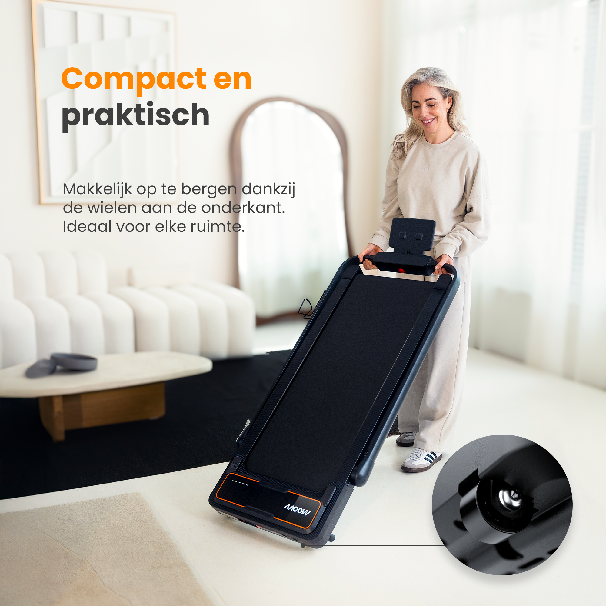 Moovv SmartStep Pro v3 Incline - Loopband Inklapbaar met Helling 1-12km/u