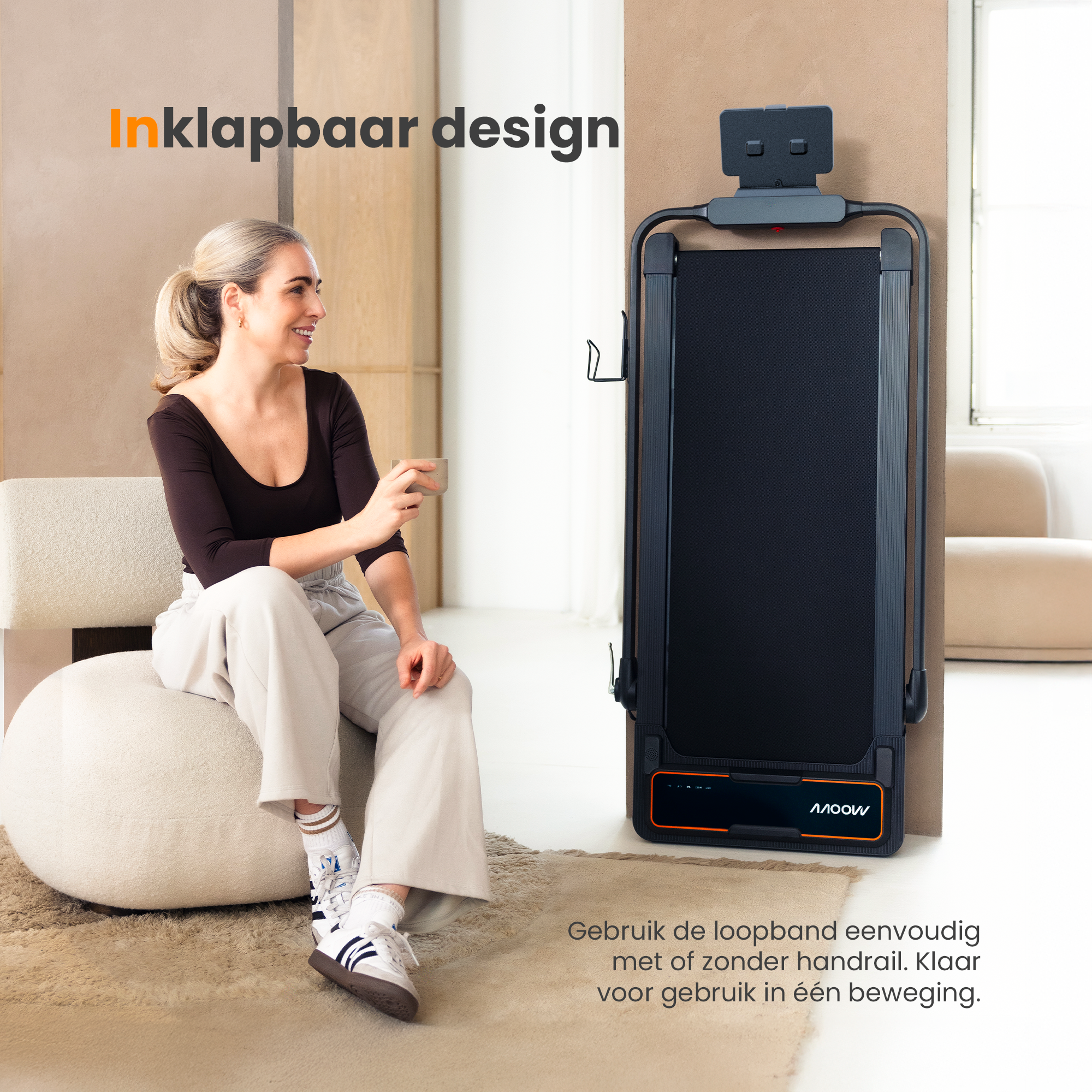 Moovv SmartStep Pro v3 Incline - Loopband Inklapbaar met Helling 1-12km/u